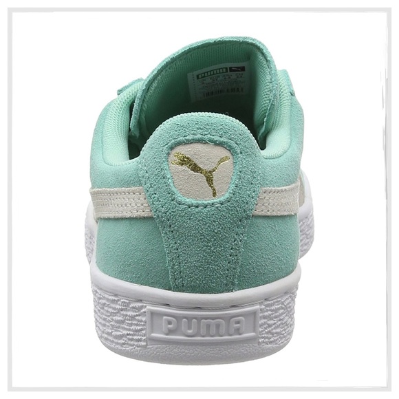 Puma Mint Green Suede Classic Sneakers - Picture 7 of 8